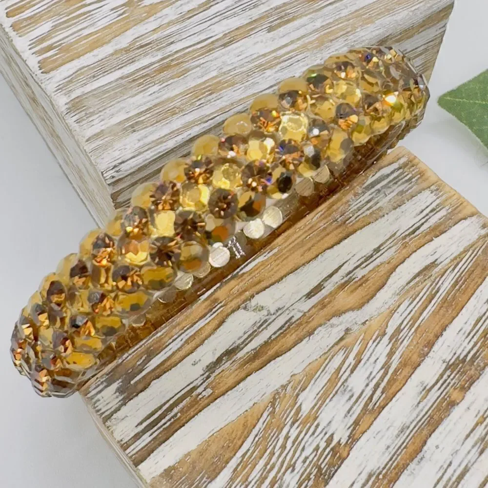 Vintage Lucite Crystal Bangle